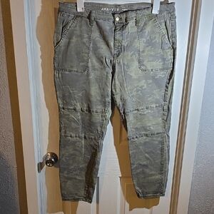 Ava & Viv Olive Camouflage Pants